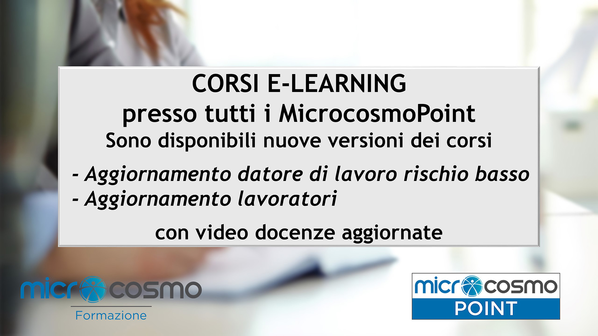 Nuovi corsi e-learning